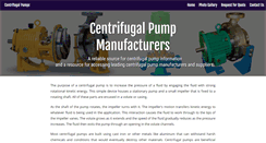 Desktop Screenshot of centrifugalpumps.biz